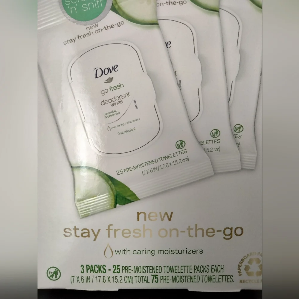 Dove Deodorant wipes -Rare- - Picture 4 of 8